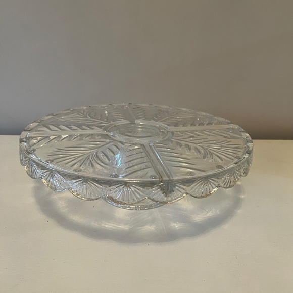 Crystal Clear Industies Portico Serving Dish/Cake Platter - Picture 3 of 7